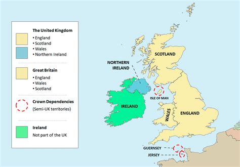 Color an editable map, fill in the legend, and download it for free to use in your project. What is Britain vs the United Kingdom? | Maphover ...