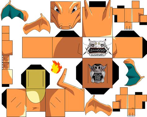 Charizard Paper Toy Free Printable Papercraft Templates