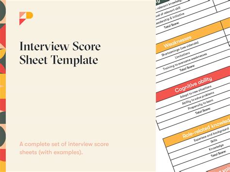 Interview Score Sheet Template With Examples Free Download
