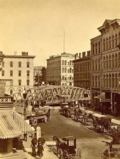 Yesterdays Milwaukee Wisconsin Avenue Bridge About 1880 Urban