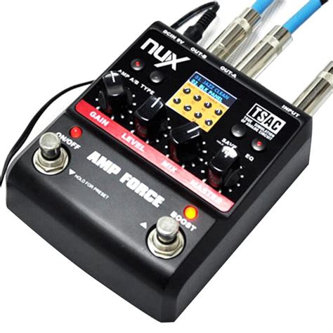 Nux Amp Force Modeling Amplifier Simulator Guitar Pedal Electric Effect