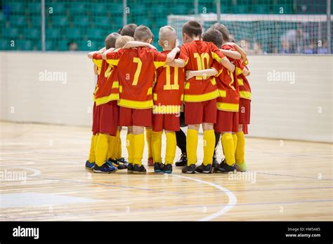 Kids Play Sports Children Sports Team United Ready To Play Game Stock