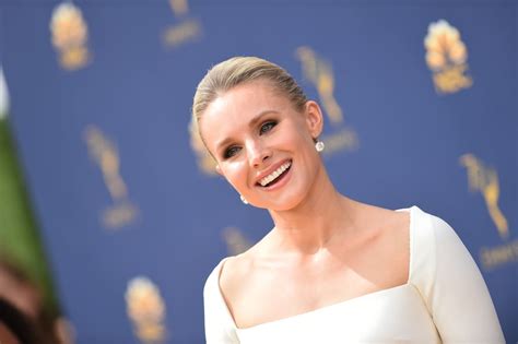 Kristen Bell White Gown At The 2018 Emmys Popsugar Fashion