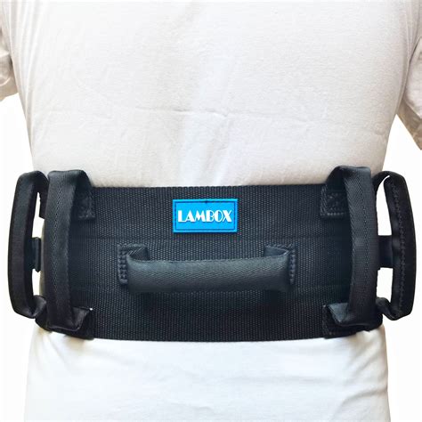 Buy Lambox Gait Belt Transfer Belt With 7 Nylon Padded Handles Medical