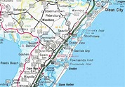 Map Of New Jersey Shore - Map - Holiday - Travel HolidayMapQ.com
