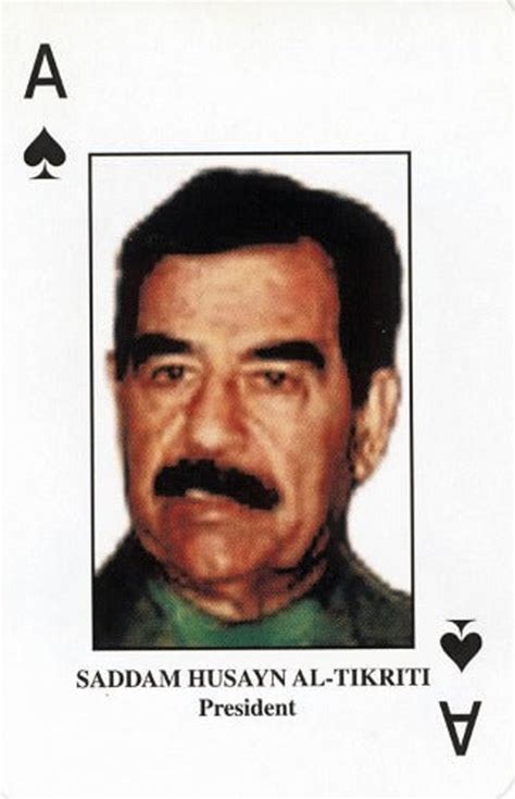 Saddam Hussein Ace Card Glossy Poster Picture Banner Print Etsy