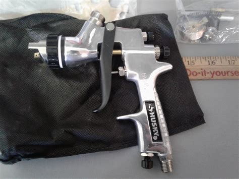 This video shows an entertaining view of the stages of a typical cabinet refinishing/ painting job of oak kitchen cabinets.here is a video describing and sho. Lot Detail - Husky Gravity Feed HVLP Spray Gun