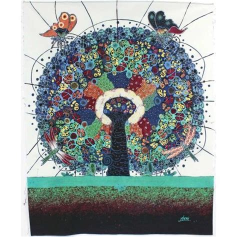 Tree Of Life Batik Panel Beautiful Tree Artist Art Quilts