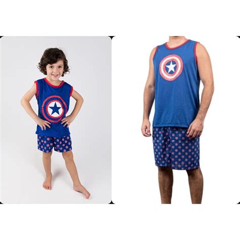 Pijama Tal Pai Tal Filho Pijama Pai E Filho Pijama Herois Roupa De Dormir Infantil Shopee Brasil