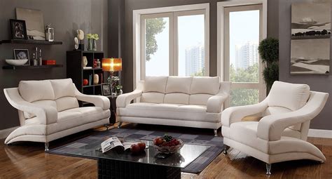 G247 Modern Living Room Set White By Glory Furniture