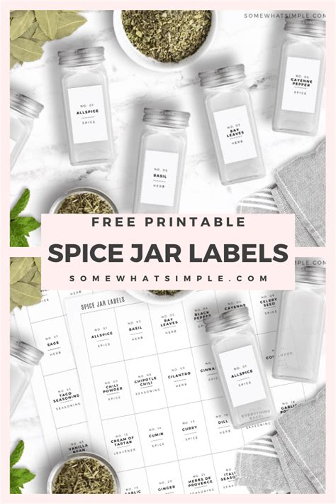 Free Printable Jar Labels Template