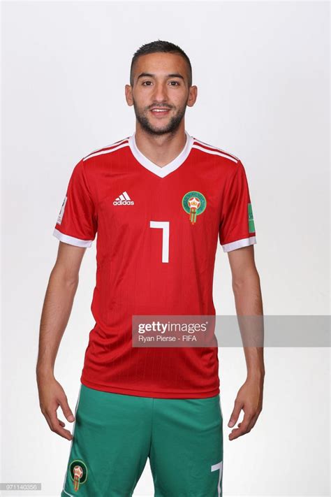 Hakim Ziyech Of Morocco Poses During The Official Fifa World Cup 2018 Fifa Fifa World Cup