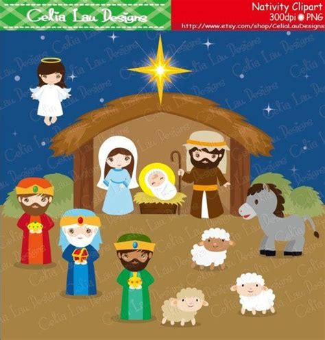 Nativity Birth Of Jesus Clipart Christmas Clipart Christmas