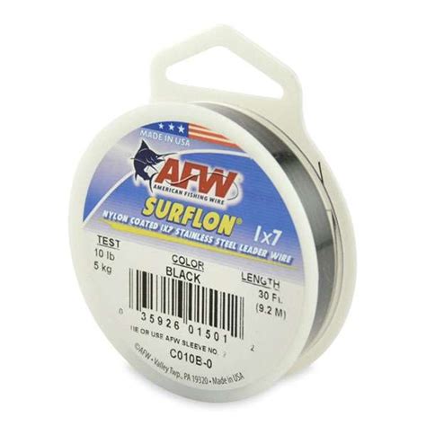 American Fishing Wire Surflon 1x7 Nylon Coated Leader Tackledirect