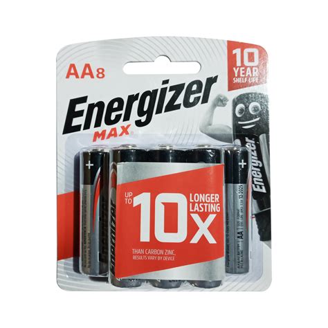Energizer Max 15v Alkaline Battery Aa E91 Bp8 Pack Of 8 Wholesale