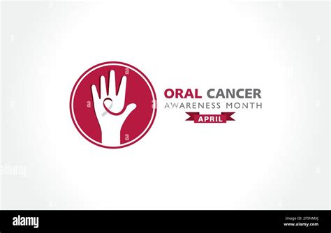 Vector Illustration Of Oral Cancer Awareness Month Observed In April