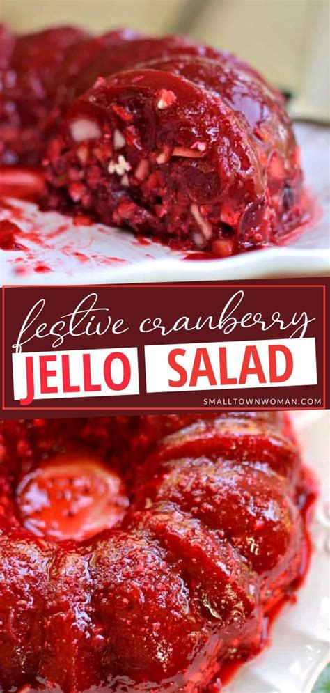 Jello fruit salads were all rage few decades. Cranberry Jello Salad (A Deliciously Traditional ...