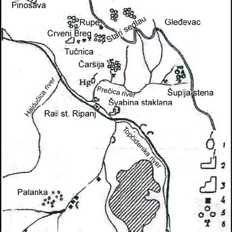 Situation Map Of Šumadija Mining Area Simić 1951 Download