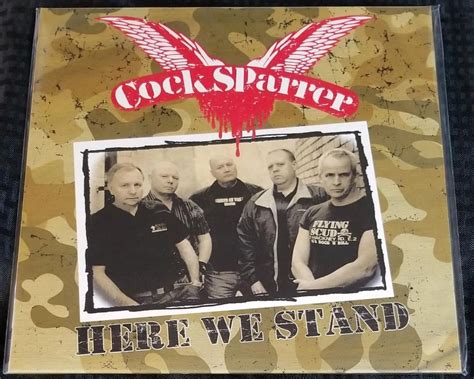 Cock Sparrer Here We Stand Clear With Black Splatter Vinyl