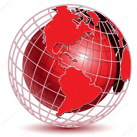 Red Globe — Stock Vector © Brux17 7227034