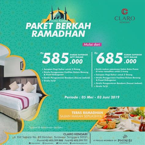 Selama Ramadhan Claro Hotel Kendari Hadirkan Promo Kamar Menarik