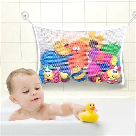 Buy New Folding Baby Bathroom Hanging Mesh Bath Toy