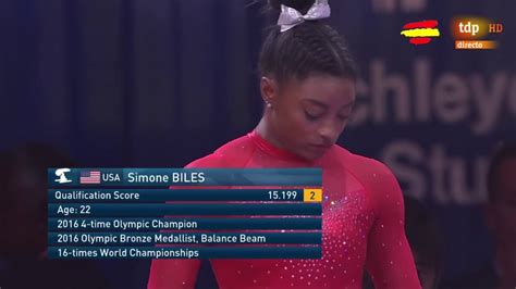 One vault and simone biles' night ended. Simone Biles Vault Event Finals 2019 World Championships ...