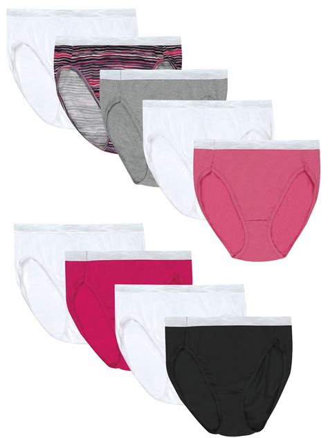 Hanes Hanes Women S SUPER VALUE Cool Comfort Sporty Cotton Hi Cut Underwear Bonus Pack