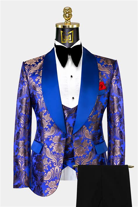 Royal Blue Tuxedo Suit Gentlemans Guru