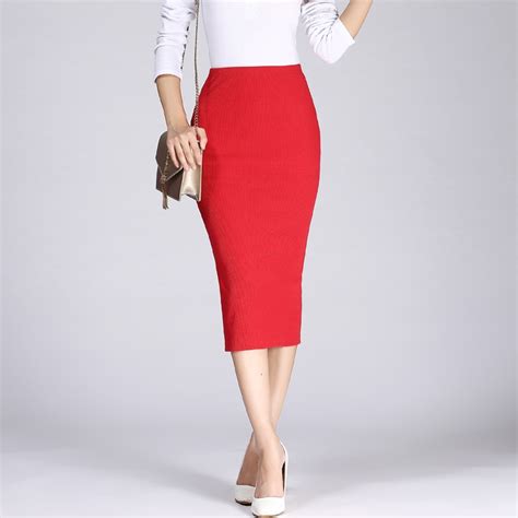Long Pencil Skirts Women Sexy Slim Package Hip Maxi Skirt Lady Winter