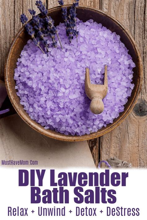 Easy Diy Lavender Bath Salts For Gifts Health Benefits Bath Salts