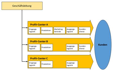 Profit Center Definition Aufbau Struktur