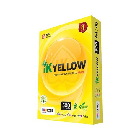 Ik yellow a4 paper come in numerous categories. IK YELLOW A4 COPIER PAPER WHITE (210MM X 297MM) (500 ...
