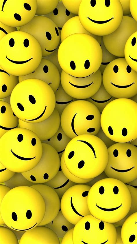 A yellow face with simple, open eyes and wide, steep frown. Funny Emoji Wallpapers (77+ images)