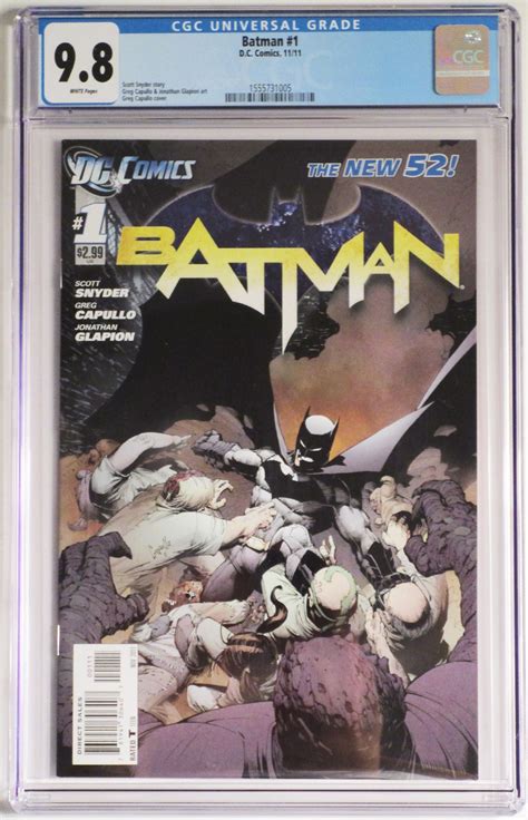 Batman Vol 2 1 Cover J Cgc 98 1st Ptg Regular Greg Capullo Cover