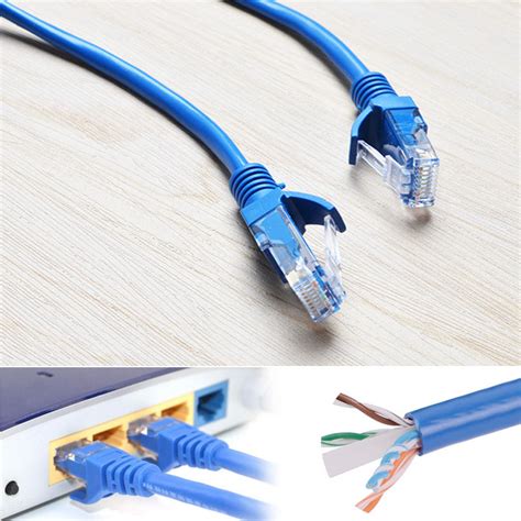 Pull the cable off the reel to the desired length and cut. 2018 5m/16.4ft Cat5E Network Cable RJ45 Ethernet Lan Patch Wire Net Cable | eBay