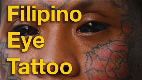 Filipino Eye Tattoo Englishspanish Youtube