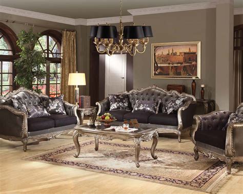Sofa Set Chantelle in Antique Platinum by Acme Furniture AC51540SET