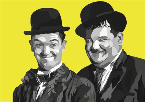 Laurel And Hardy Digital Art Print Etsy