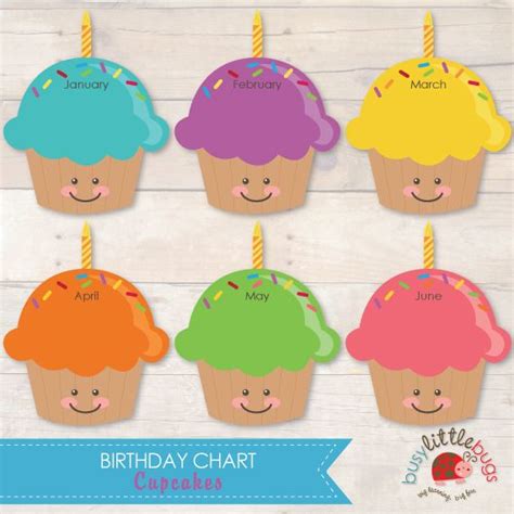 4 Best Images Of Printable Birthday Calendar Cupcakes