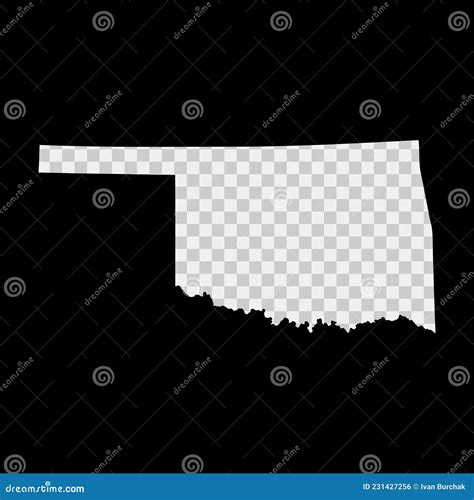 Oklahoma Us State Stencil Map Lasersnijsjabloon Voor Transparante