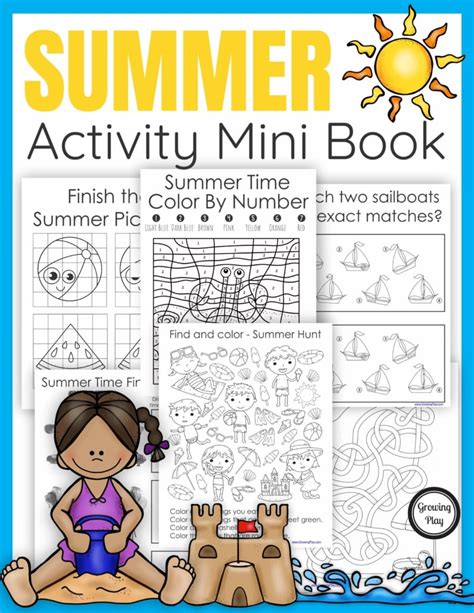 Summer Activity Book Printables Mazes And Puzzles