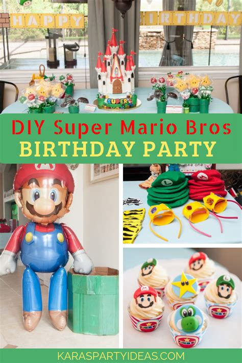 Karas Party Ideas Diy Super Mario Bros Birthday Party Karas Party Ideas