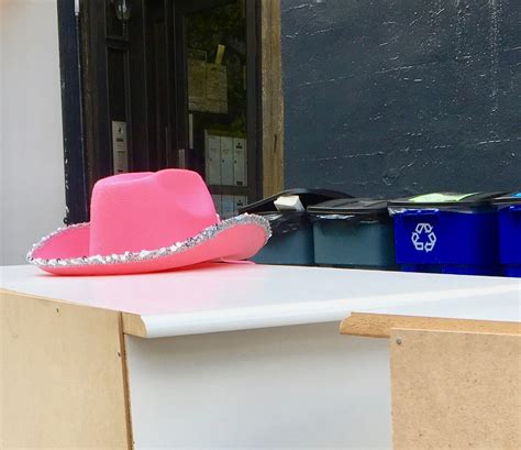 Pink Thing Of The Day Abandoned Pink Cowboy Hat The Worley Gig