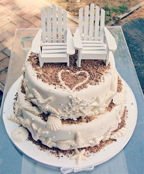 11 Spectacular Designs Of Beach Wedding Cake For Your Vows