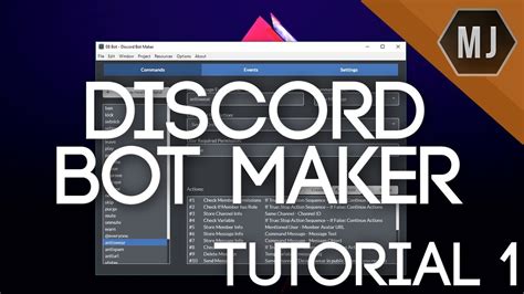 Discord Bot Maker Tutorials Basic Overview And Explanation Of Modules Youtube