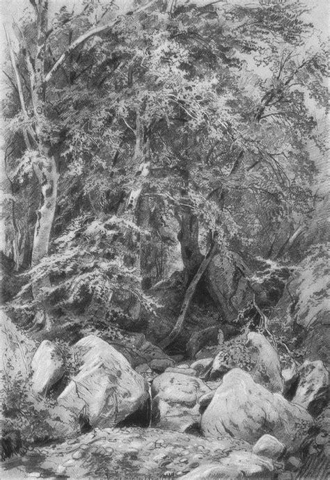 Ivan Shishkin On Twitter Trees Near A Stream On Mount Castel 1879