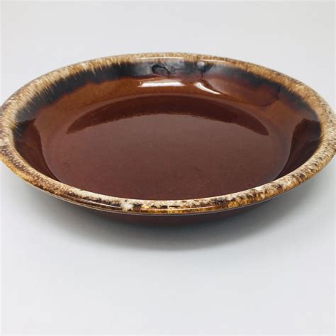 Hull Pottery Brown Drip Pie Plate Bake And Serve Oven Proof Etsy In