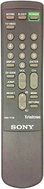 Sony Trinitron Remote Control Model Rm Y116 Black Pn 146696631 1