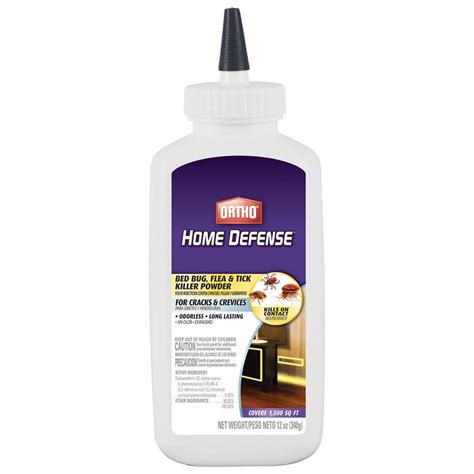 Ortho 12 Oz Home Defense Bed Bug Flea And Tick Killer Powder